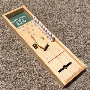 Hearth & Hand Mini Natural Wood Bowling Set w/metal ball - NWOT